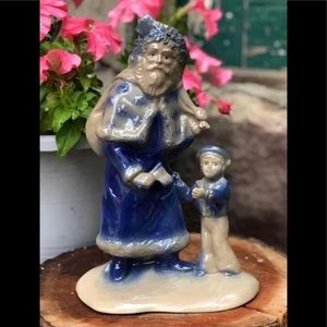 Handmade Stoneware Santa